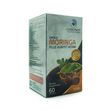 Global Herbs, Moringa Kunyit Hitam, 60 capsules